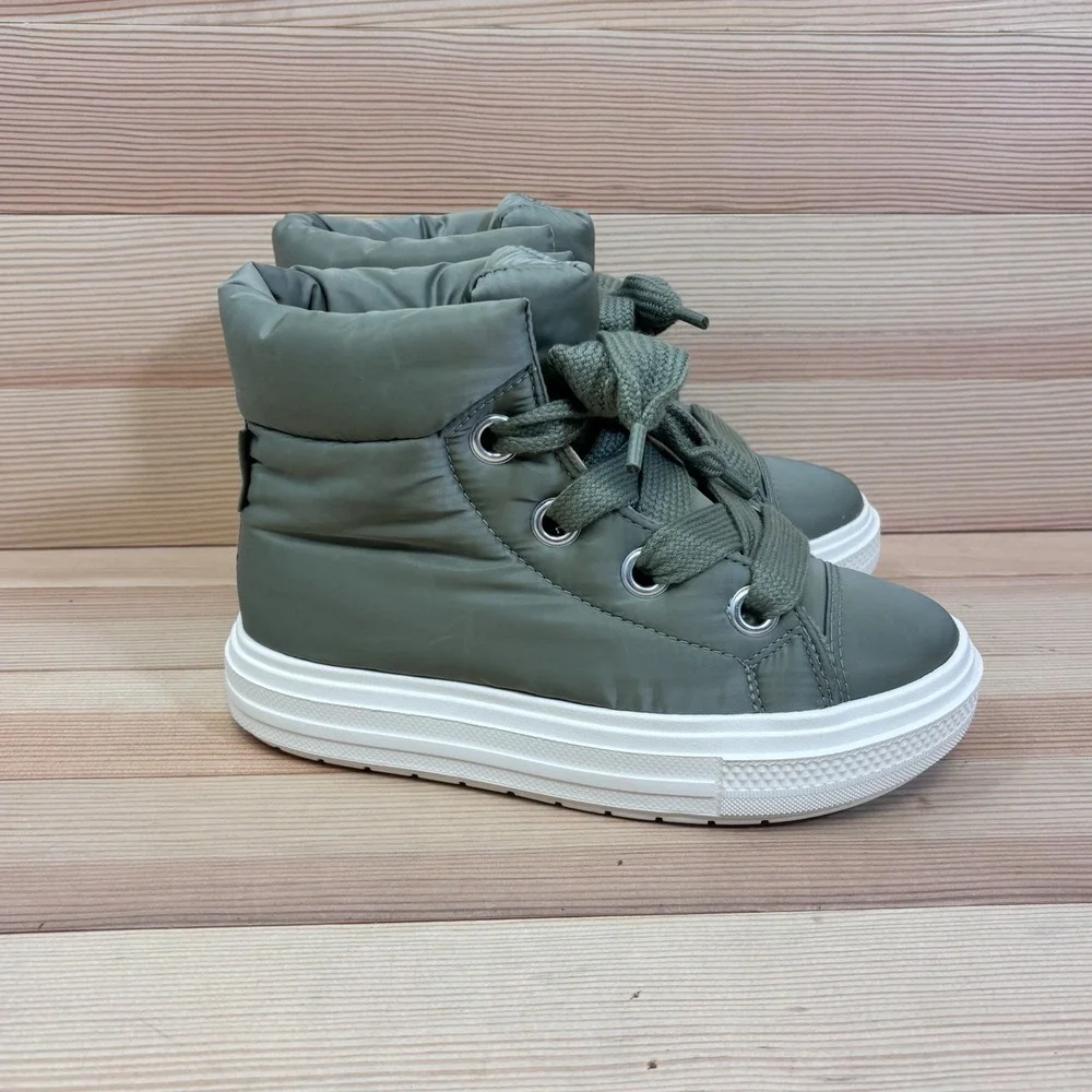 Converse CTAS Elements Boot Hi  Shoes Women Sz 7 Green Light Field Surplus